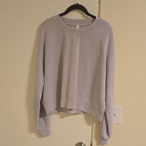 Lavender Cropped Sweatshirt